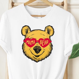 Camiseta Mamãe Ursa, Camiseta Disney, Ursinho Pooh, Camiseta Mamãe para o Dia das Mães, Camiseta Mamãe Ursinho Pooh, Presente para a Mãe Pooh