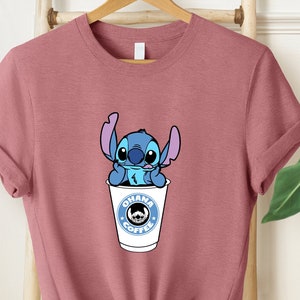 Ohana Coffee Shirt, Stitch Shirt, Disney Stitch Shirt, Disney Coffee Shirt, Disney Drink Shirt, Ohana Shirt, Ohana Family Shirt