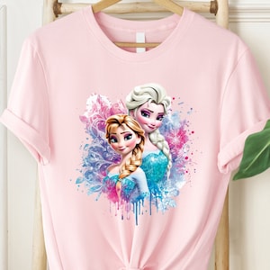 Disney Anna And Elsa Shirt, Disney Shirt, Disney Princess Shirt, Women&#39;s Disney Shirt, Frozen Shirt, Magic Kingdom Shirt, Disney Girl Trip