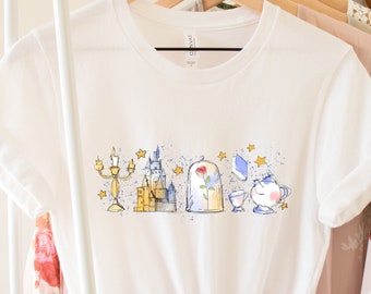 Disney Princess Belle Fall Shirt, Beauty and the Beast Characters Shirt, Belle Disney World Shirt, Disneyland Shirt, Belle Shirt