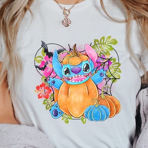 Stitch Halloween Shirt, Stitch Pumpkin Shirt, Disney Halloween Gifts, Mickey Halloween Shirt, Disney Pumpkin Shirt