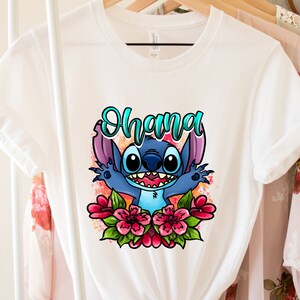 Ohana Shirt, Stitch Shirt, Disney Shirt, Disney Stitch Shirt, Lilo And Stitch Shirt, Hawaii Shirt, Gift For Her, Disneyworld Tee