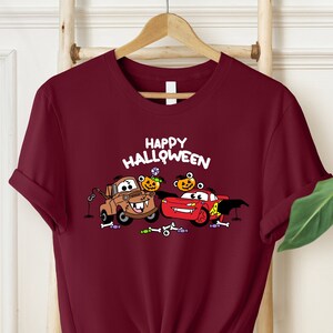 Lightning McQueen and Mater Halloween Shirt, Happy Halloween Shirt, Disney Cars Halloween Shirt, Disneyland Halloween Shirt, McQueen Shirt