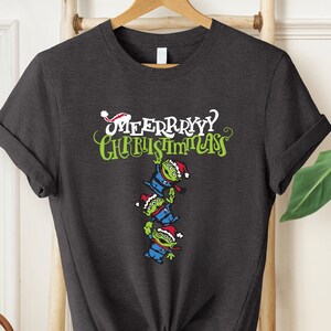 Alien Toy Story Merry Christmas Shirt, Christmas Gifts, Christmas Lights, Alien Santa Shirt, Toy Story Christmas Shirt, Xmas Matching Shirt