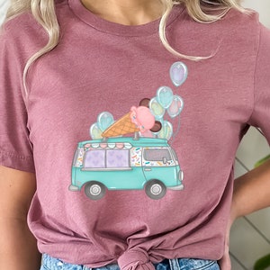 Ice Cream Shirt, Mickey Balloon Shirt, Disney Summer Shirt,Mickey Ears Shirt, Disney Shirt, Disney Party Shirt, Ice Cream Party