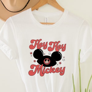 Hey Mickey, Disney Ears Shirt, Mickey Shirt Vintage, Disneyworld Shirt Family, Disney Mickey Mouse Shirt, Disneyland Shirt, Disney Vacation