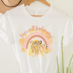 Disney Simba And Nala Shirt, Disney Lion King Shirt, Love Will Find Away, Simba Shirt, Nala Shirt, Disney Couple Shirt