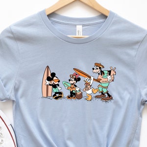 Mickey and Friends Surfing Shirt, Disney Summer Shirt, Disney Holiday Shirt, Summer Vibe Shirt, Vacay Mode Shirt, Disney Vacation Shirt