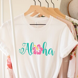 Camicia Aloha, Camicia da viaggio per ragazze Hawaii, Maglietta Aloha, Camicia da viaggio Hawaii, Vacanza in famiglia alle Hawaii, Camicia da addio al nubilato, Camicie da festa nuziale