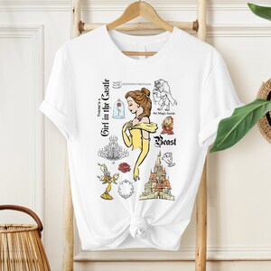 Retro Beauty And The Beast T-Shirt, Disney Shirt, Vintage Tale As Old As Time Shirt, Disney Princess Shirt, Belle Beauty Princess Tee