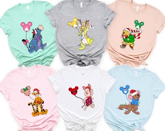 Vintage Disney Mickey y sus amigos personajes camisas personalizadas, Mickey Minnie Donald Daisy Goofy Plutón, camiseta de regalo de vacaciones familiares de Disneyland