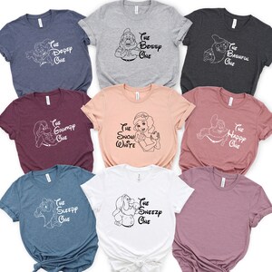 Sieben Zwerge Shirts, Sieben Zwerge, Disney Gruppe Shirts, Schneewittchen, Disney Familie Shirts, Shirts für Familie, Disney Familie, 7 Zwerge