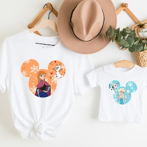 Disney Princess Elsa And Anna T-Shirts, Disney Frozen Shirt, Mickey Ears Shirt, Frozen Olaf Elsa Anna Shirt, Disney Princess Shirt
