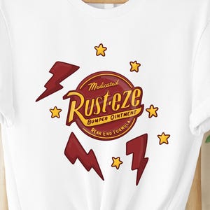 Rust-Eze Shirt, Disney Tshirt, Disney Cars Tee, Mcqueen Shirt, Mater Tshirt, Cars Land Tee, Disneyworld Shirt, Disneyland Tshirt