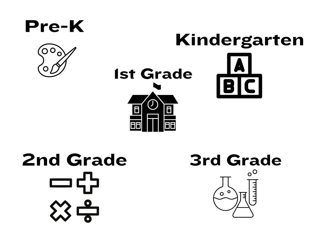 School Memory Label Grades Pre k School SVG Bundle All Etsy