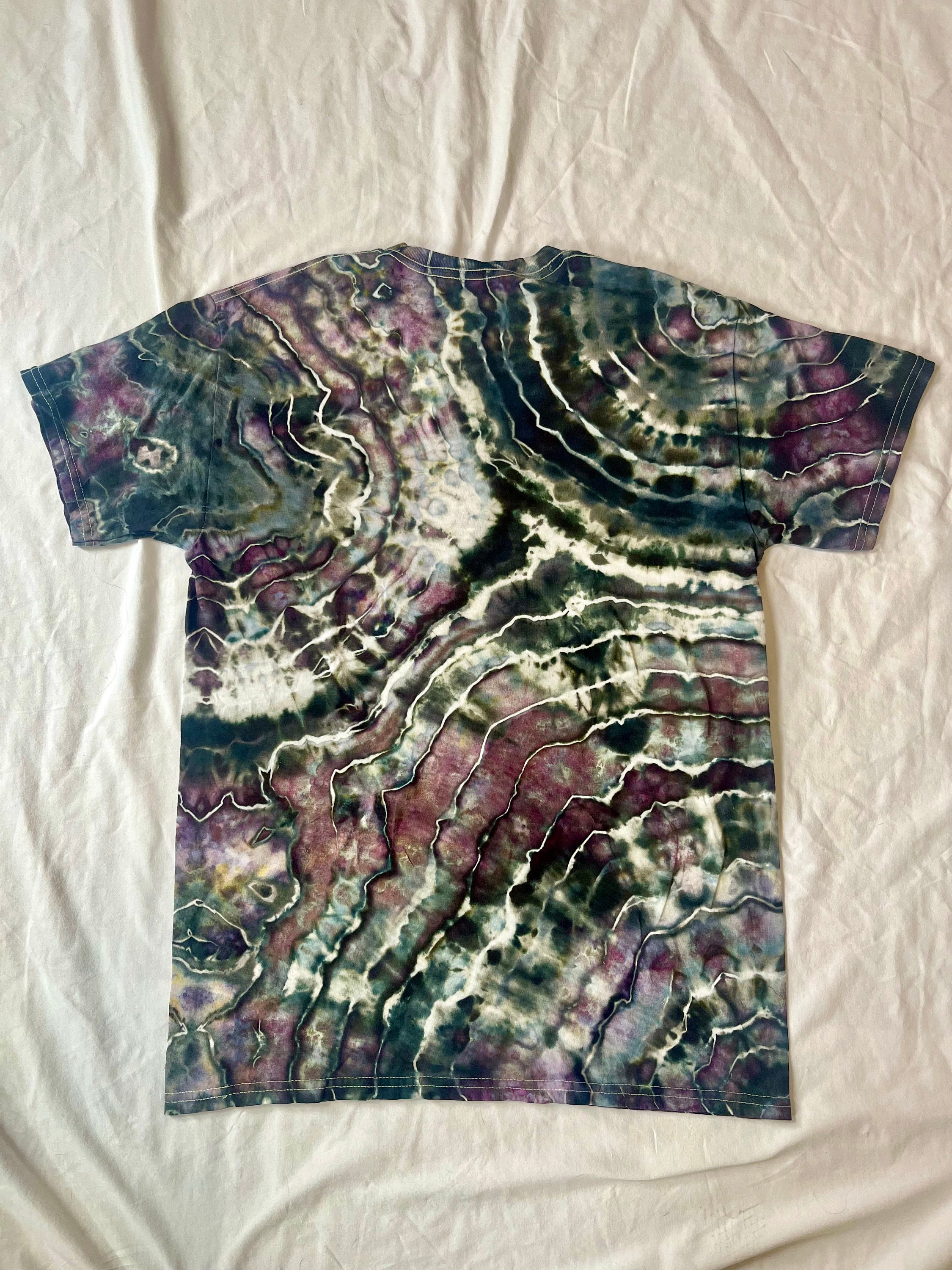 Gray Geode Tie Dye Shirt Cool Gray Geode Shirt Hippie Etsy