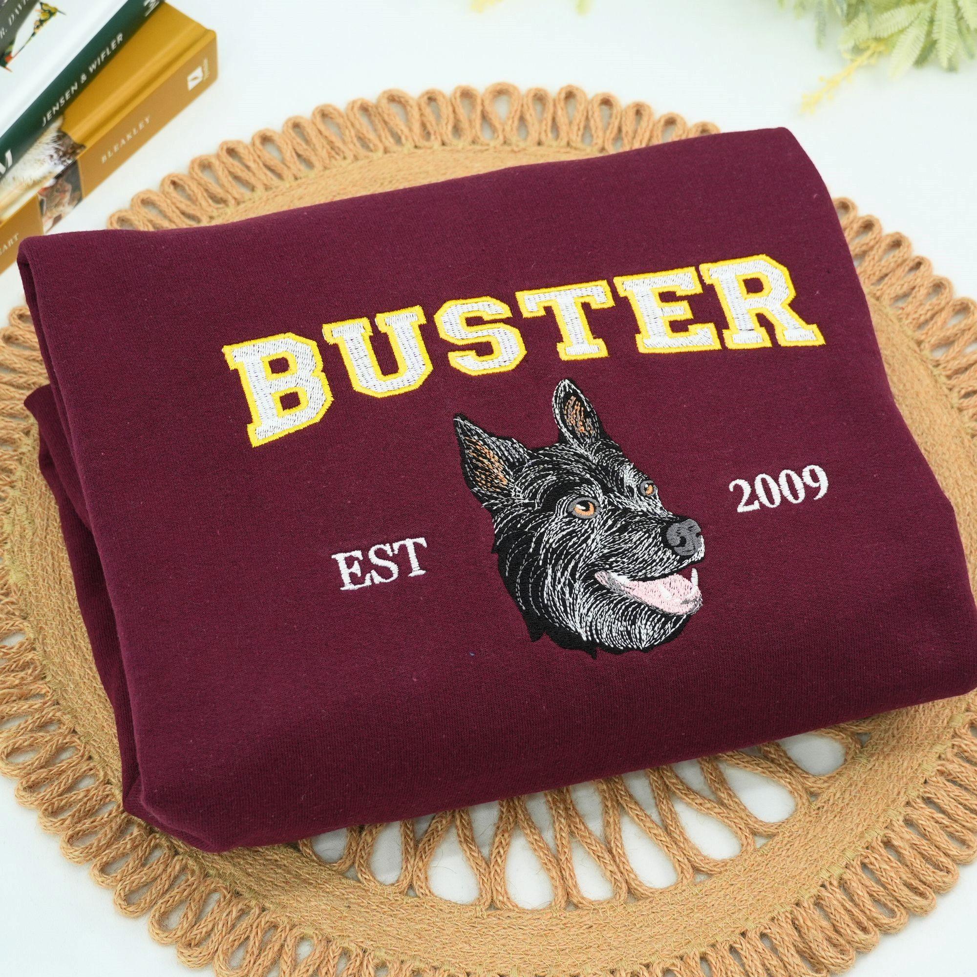 Custom Dog Mom Hoodie - Embroidered Pet Hoodies For Women - Cat Hoodie - Dog Mom Gift - Personalized Gift For Pet Lovers, Birthday Gift