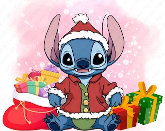 スティッチのクリスマス クリップアート、かわいいスティッチの PNG