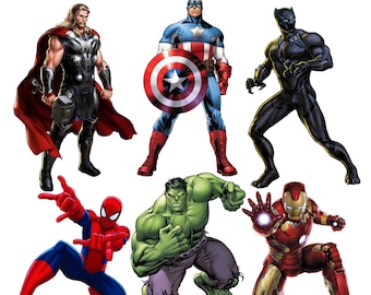 Super Heroes png bundle, Super Heroes set, Super Hero clipart set, instant download