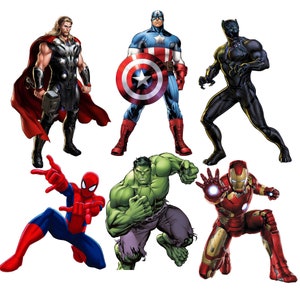 Super heroes png bundle, super heroes set, super hero clipart set, instant download
