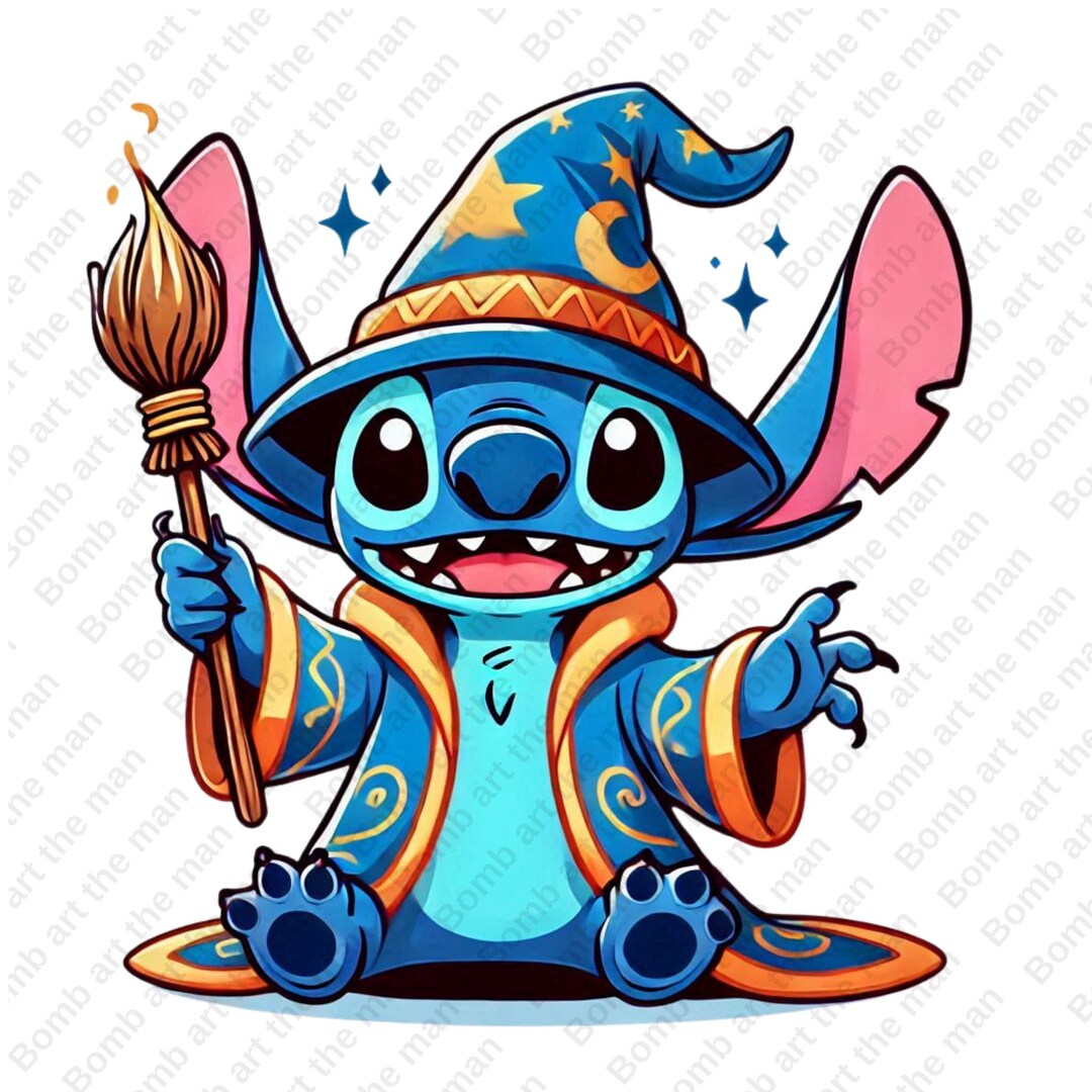 Wizard Stitch Clipart, Stitch Magic Clipart, Stitch Png, Transparent ...