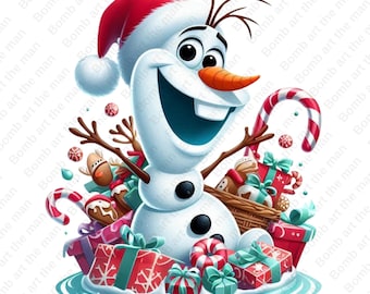 Olaf Christmas clipart, Frozen olaf png, Frozen character png, Christmas clipart, instant download
