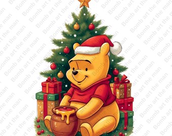 くまのプーさんのクリスマス クリップアート、くまのプーさんの PNG