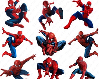 Pacchetto png Spiderman, clipart Spiderman, png supereroe, immagini trasparenti, download immediato