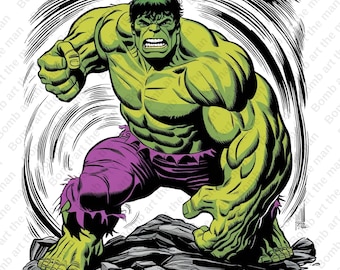Hulk png, Hulk clipart, Super hero png, Hulk splash design, transparent background, instant download
