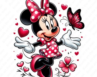 Imágenes prediseñadas de Minnie Mouse, imágenes prediseñadas de Minnie Mouse, diseño transparente, descarga instantánea
