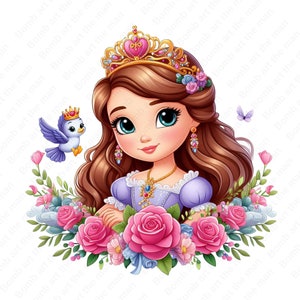 princess sofia clipart, princess sofia png, cute princess design, instant download