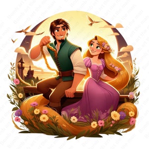 Tangled clipart, tangled png, rapunzel png, rapunzel clipart, Princess rapunzel png, instant download