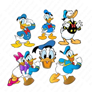 donald duck png bundle, donald duck clipart, cartoon duck bundle, instant download