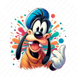 goofy cute clipart, goofy png, cute cartoon characters, instant download