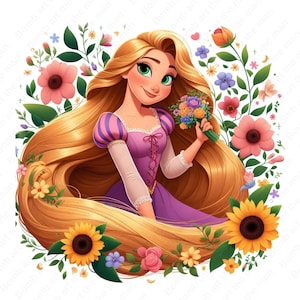 Tangled clipart, tangled png, rapunzel png, rapunzel clipart, Princess rapunzel png, instant download