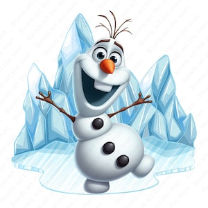 La reine des neiges olaf png, clipart olaf, personnage congelé png, clipart congelé, téléchargement immédiat