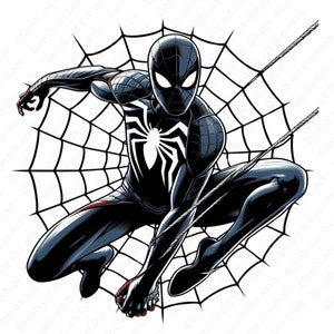 Clipart do Homem-Aranha, PNG do Homem-Aranha, PNG de teia de aranha, design transparente, download instantâneo