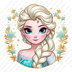princess elsa clipart, frozen princess clipart, elsa png, frozen png, instant download