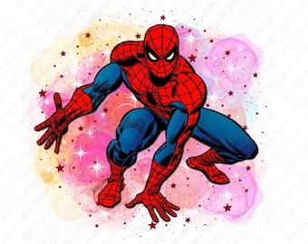 Spiderman Aquarell Design, Spiderman png, Spiderman Clipart, sofortiger Download