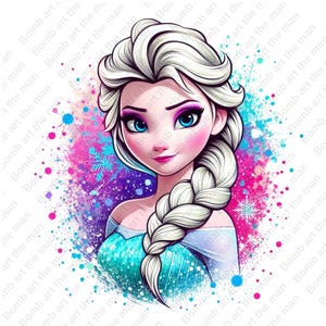 princess elsa clipart, frozen princess clipart, elsa png, frozen png, instant download