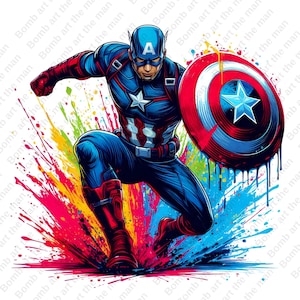 Captain America Clipart, Captain America Png, Super Hero Clipart, Super ...