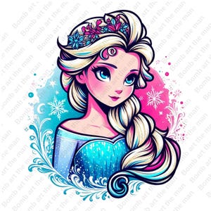 princess elsa clipart, frozen princess clipart, elsa png, frozen png, instant download