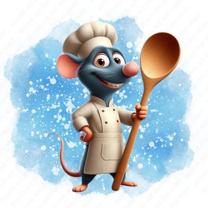 Ratatouille clipart, Ratatouille remy png, cartoon mouse png, ratatouille png, instant download