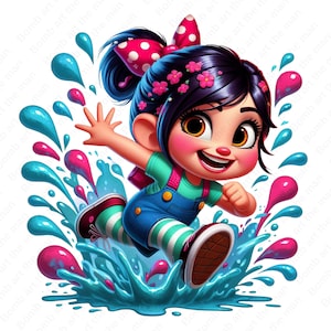 Vanellope png, clipart Wreck-It Ralph, clipart Vanellope Von Schweetz, alta qualidade, download instantâneo