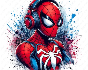 スパイダーマン DJ クリップアート、DJ スパイダーマン png、スーパー