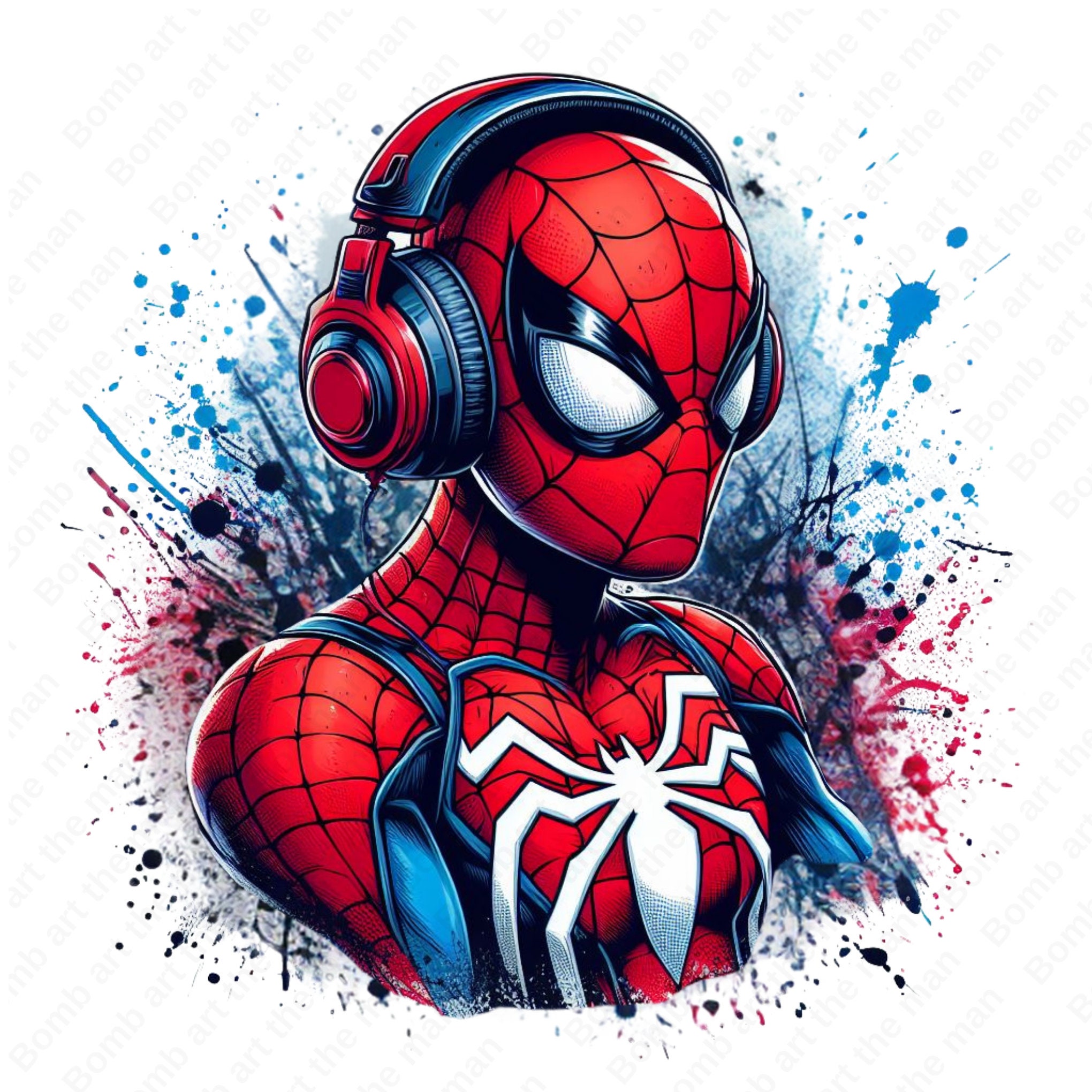 スパイダーマン DJ クリップアート、DJ スパイダーマン png、スーパー