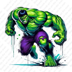 Hulk png, Hulk Clipart, Superheld png, Hulk Design, transparenter Hintergrund, sofort Download