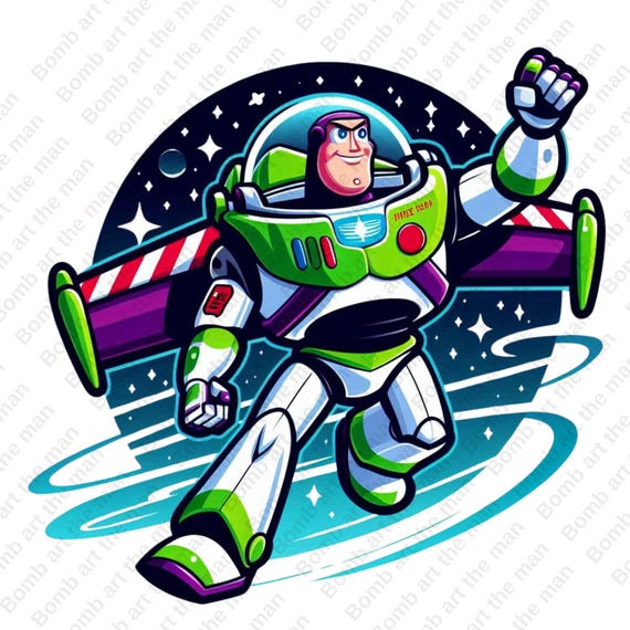 Buzz Lightyear clipart, Buzz Lightyear png, Toy Story characters,  transparent background, instant download