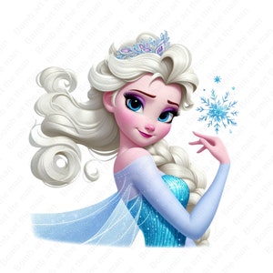 frozen princess clipart, princess elsa clipart, elsa png, frozen png, instant download