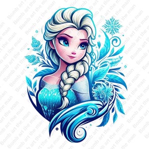 princess elsa clipart, frozen princess clipart, elsa png, frozen png, instant download